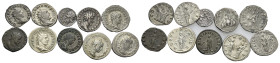 Large lot of ten (10) Roman Republican and Imperial silver and billon coins. In good overall condition. Lot sold as seen – no returns.