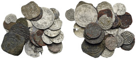 Large lot of approx. 20 Medieval and Modern European silver, billon and copper coins. Lot sold as seen – no returns.