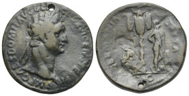 Study Forgeries. Domitian, "Sestertius", Germania Capta type, 20th century (Bronze, 32.42 mm, 20.4 g). IMP CAES DOMIT AVG GERM COS XII CENS PER P P, L...