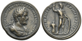 Study Forgeries. Septimius Severus "Paduan" medal after Giovanni da Cavino (Bronze, 39.45 mm, 34.5 g). L SEPTIMIVS SEVERVS PERTINAX AVG IMP VII, Laure...