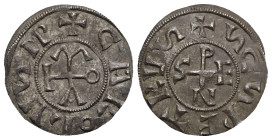 Study Forgeries. Pope Stephen V (VI) with Charles the Fat , "Denaro Antiquiores". Late 19th - early 20th centuries, possible work of the forger Tardan...