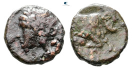 Sicily. Agyrium circa 336-334 BC. Bronze Æ