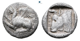 Thrace. Abdera circa 395-360 BC. Diobol AR
