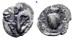 Islands off Thrace. Thasos circa 412-404 BC. Trihemiobol AR
