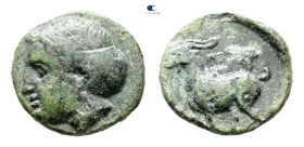 Lesbos. Pyrrha circa 400-300 BC. Bronze Æ