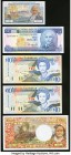 A Quintet from Barbados, East Caribbean States, St. Pierre and Miquelon, and Tahiti. Crisp Uncirculated. 

HID09801242017