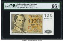 Belgium Nationale Bank Van Belgie 100 Francs 27.3.1953 Pick 129b PMG Gem Uncirculated 66 EPQ. 

HID09801242017