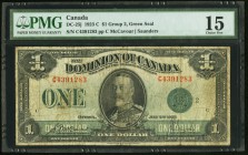 Canada Dominion of Canada $1 1923 DC-25j PMG Choice Fine 15. 

HID09801242017