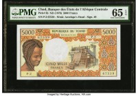 Chad Banque Des Etats De L'Afrique Centrale 5000 Francs ND (1978) Pick 5b PMG Gem Uncirculated 65 EPQ. 

HID09801242017