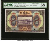 China Bank of China 10 Yuan 1924 Pick 62s Specimen PMG Choice About Unc 58. Two POCs.

HID09801242017