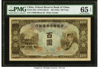 China Federal Reserve Bank of China 100 Yuan ND (1944) Pick J83a S/M#C296-85 PMG Gem Uncirculated 65 EPQ. 

HID09801242017