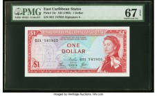 East Caribbean States Currency Authority 1 Dollar ND (1965) Pick 13c PMG Superb Gem Unc 67 EPQ. 

HID09801242017