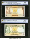 Four PCGS Graded Examples From Hong Kong. Hong Kong Chartered Bank 5; 10 Dollars ND (1970-75); 1977 Pick 73a; 74c KNB48c; KNB49f Two Examples PCGS Gol...