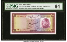 Iran Bank Melli 100 Rials ND (1954) Pick 67 PMG Choice Uncirculated 64. 

HID09801242017