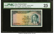 Iraq National Bank of Iraq 1/4 Dinar 1947 Pick 27 PMG Very Fine 25. 

HID09801242017