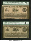 Ireland National Bank Limited Lot Of Four Complete And Incomplete PMG Graded Proofs. 1 Pound 1.3.1904 Pick A57p Proof PMG About Uncirculated 55; previ...