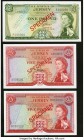 Jersey States of Jersey £1; £5; £5 ND (1963) Pick 8s2; 9s1; 9s1 Specimens Choice Crisp Uncirculated. 

HID09801242017