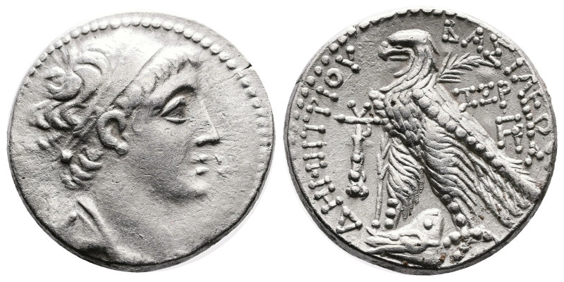Seleukid Kingdom, Demetrios II Nikator, Silver Tetradrachm (26 mm, 14.06 g.). Ty...