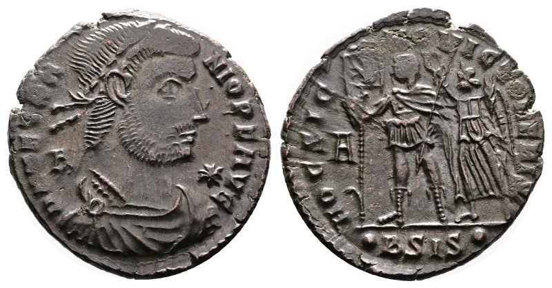 Roman Imperial. Vetranio. Siscia. AD 350. Bronze Centenionalis. (23,56 mm. 4,99 ...