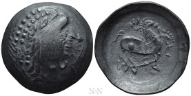 EASTERN EUROPE. Imitations of Philip II of Macedon (2nd century BC). Tetradrachm. Mint in the central Carpathian region. 'Ringelkopfreiter' type