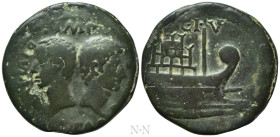 GAUL. Gallia Narbonensis. Colonia Julia Viennensis (Vienne). Octavian (Circa 36 BC). Dupondius