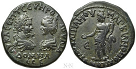 MOESIA INFERIOR. Marcianopolis. Septimius Severus, with Julia Domna (193-211). Ae Pentassarion. Flavius Ulpianus, legatus consularis