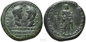 MOESIA INFERIOR. Marcianopolis. Macrinus, with Diadumenian (217-218). Ae Pentassarion. Pontianus, legatus consularis