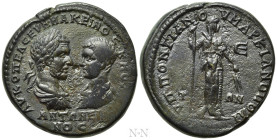 MOESIA INFERIOR. Marcianopolis. Macrinus, with Diadumenian (217-218). Ae Pentassarion. Pontianus, legatus consularis