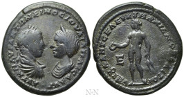MOESIA INFERIOR. Marcianopolis. Elagabalus, with Julia Maesa (218-222). Ae Pentassarion. Julius Antonius Seleucus, legatus Augusti pro praetore