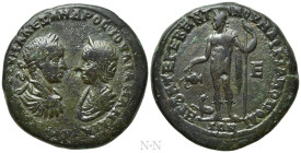 MOESIA INFERIOR. Marcianopolis. Severus Alexander, with Julia Mamaea (222-235). Ae Pentassarion. Um. Tereventinus, legatus Augusti pro praetore