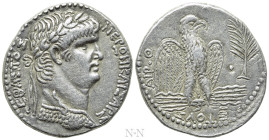 SELEUCIS & PIERIA. Antioch. Nero (54-68). Tetradrachm. Dated RY 9 and Year 111 of the Caesarean Era (62/3)