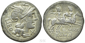 Q. MARCIUS LIBO. Denarius (148 BC). Denarius