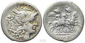 C. TERENTIUS LUCANUS. Denarius (147 BC). Rome