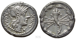 Q. FABIUS MAXIMUS. Denarius (127 BC). Rome