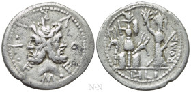 M. FURIUS L.F. PHILUS (120 BC). Denarius. Rome