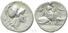 ANONYMOUS. Denarius (115-114 BC). Rome