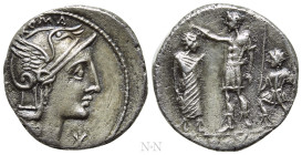 P. LAECA. Denarius (110-109 BC). Rome
