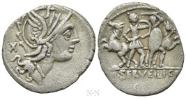 M. SERVILIUS C.F. Denarius (100 BC). Rome