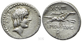 L. CALPURNIUS PISO FRUGI. Denarius (90 BC). Rome