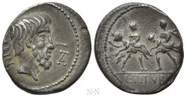 L. TITURIUS L.F. SABINUS. Denarius (89 BC). Rome