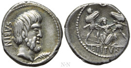 L. TITURIUS L.F. SABINUS. Denarius (89 BC). Rome
