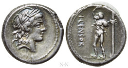 L. CENSORINUS. Denarius (82 BC). Rome