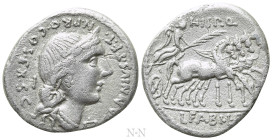 C. ANNIUS T.F. & C. TARQUITIUS P.F. Denarius (82-81 BC). Mint in northern Italy or Spain