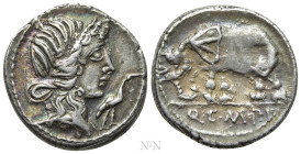 Q. CAECILIUS METELLUS PIUS. Denarius (81 BC). Uncertain mint in northern Italy