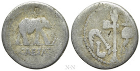 JULIUS CAESAR. Denarius (49 BC). Military mint traveling with Caesar