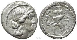 JULIUS CAESAR. Denarius (48-47 BC). Military mint traveling with Caesar in North Africa