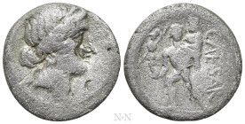 JULIUS CAESAR. Denarius (48-47 BC). Military mint traveling with Caesar in North Africa