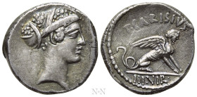 T. CARISIUS. Denarius (46 BC). Rome