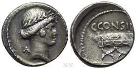 C. CONSIDIUS PAETUS. Denarius (46 BC). Rome