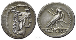 L. VALERIUS ACISCULUS. Denarius (45 BC). Rome